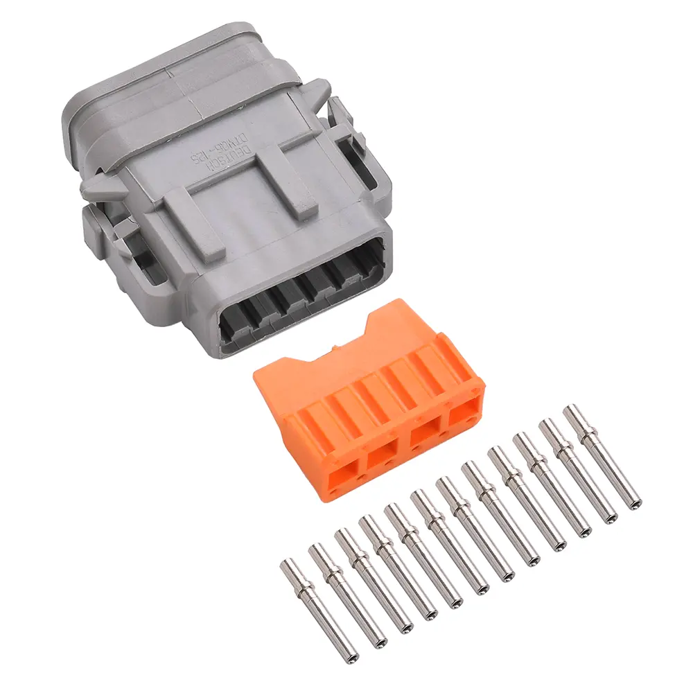 Deutsch DTM 12 Way Plug Kit Nickle Solid SB