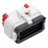 23 WAY PLUG HOUSING WHITE AMPSEAL