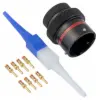 AS,8 WAY,INLINE,PIN,N KEY,RED
