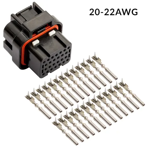 SUPERSEAL 1.0 26 WAY, CONNECTOR KIT, KEYWAY 2, 20AWG