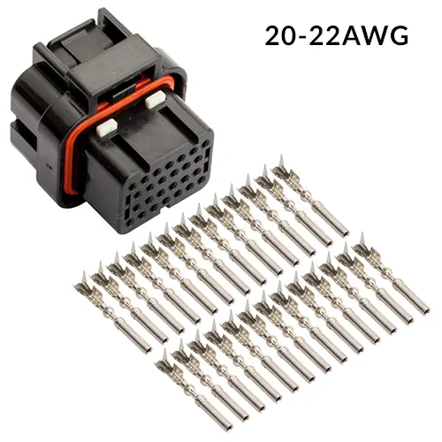 SUPERSEAL 1.0COMPLETE 26 WAY CONN KIT, 22-20AWG