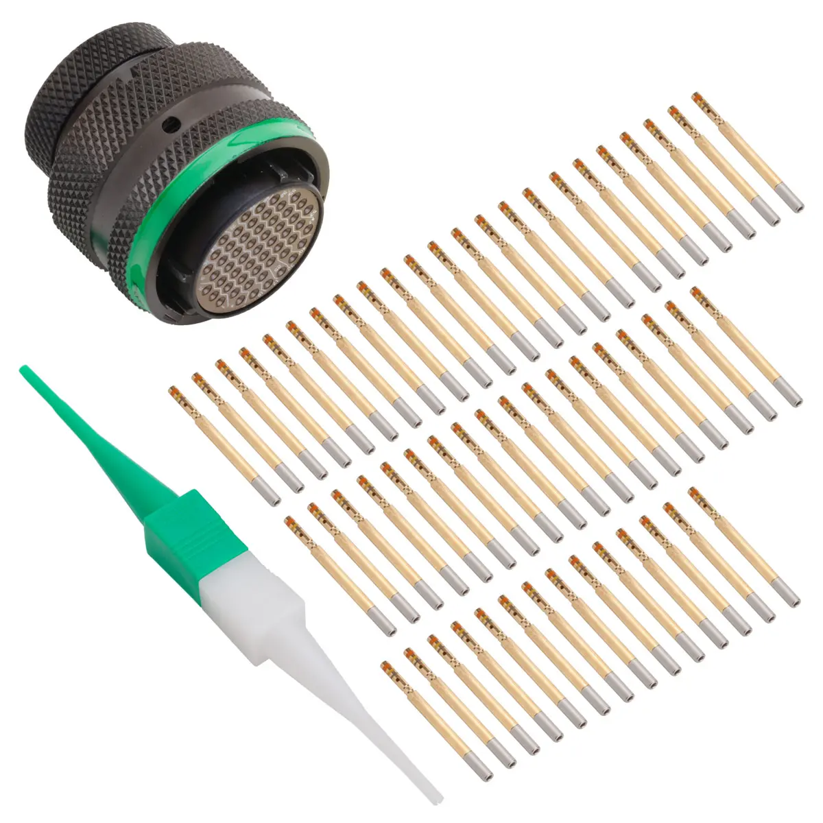 AS616-35SD  AS,55 WAY,PLG,SKT,D KEY,GREEN