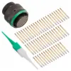 AS616-35SD  AS,55 WAY,PLG,SKT,D KEY,GREEN