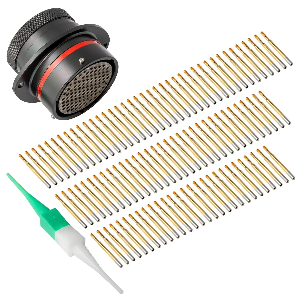 AS022-35SN , AS,100 WAY,FLG,SKT,N KEY,RED
