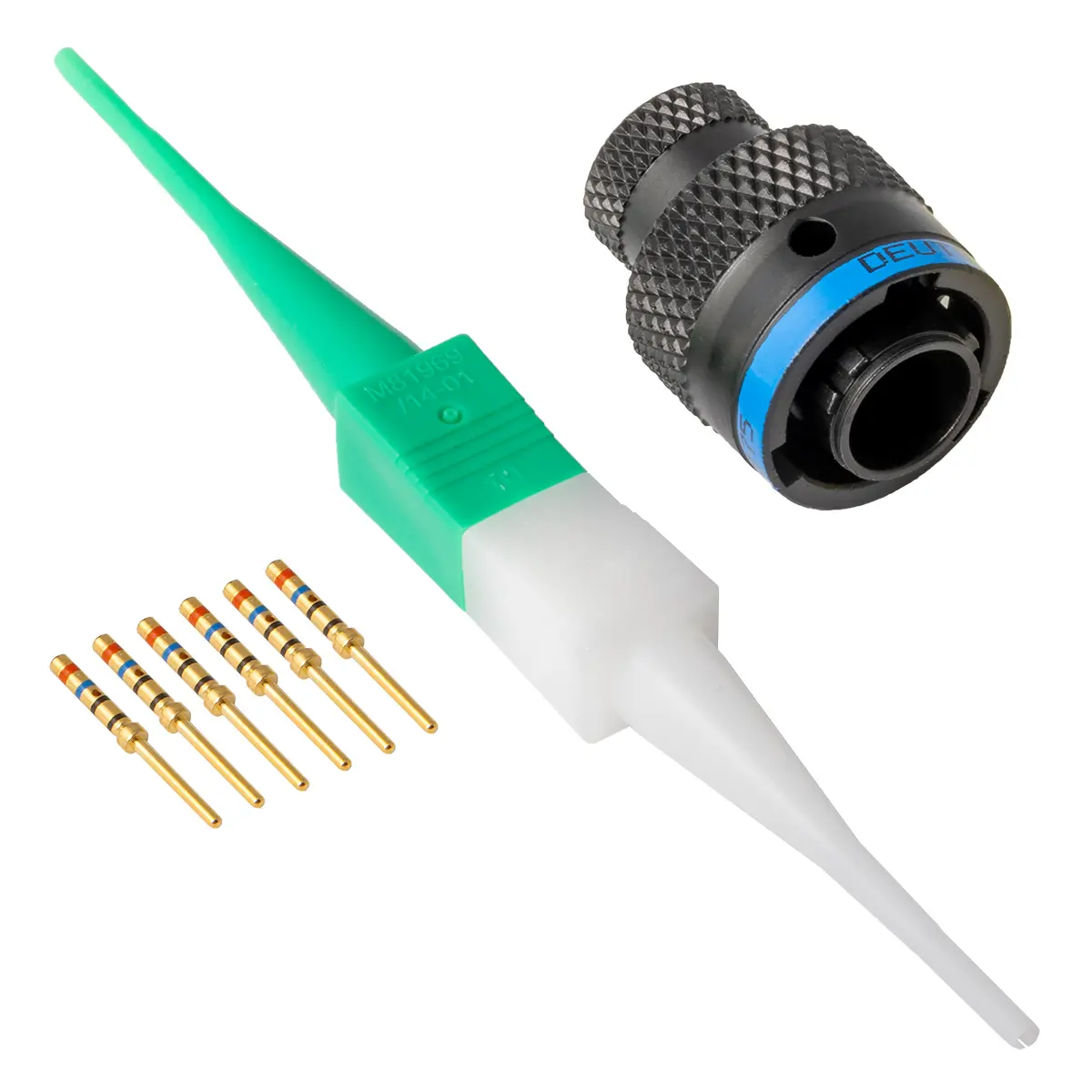 AS607-35PB , AS,6 WAY,PLG,PIN,B KEY,BLUE