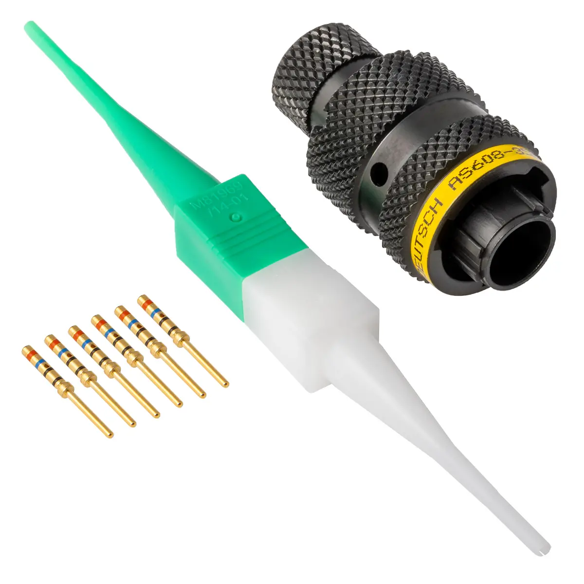 AS608-35PA AS,6 WAY,PLG,PIN,A KEY,YELLOW