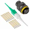 AS610-35SA , AS,13 WAY,PLG,SKT,A KEY,YELLOW