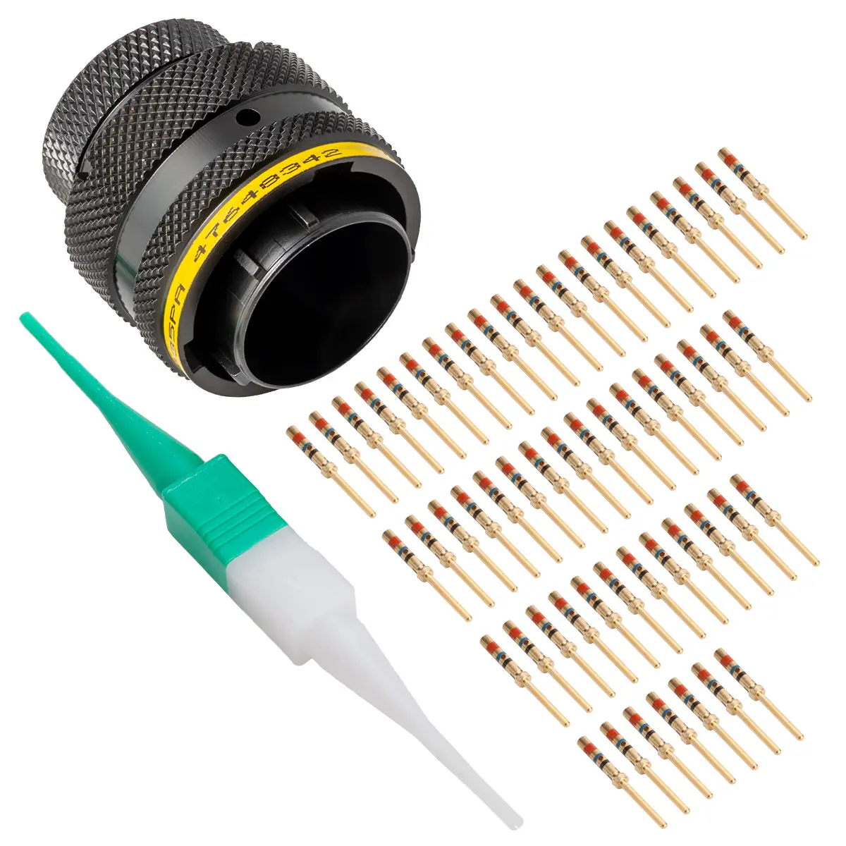 AS616-35PA , AS,55 WAY,PLG,PIN,A KEY,YELLOW
