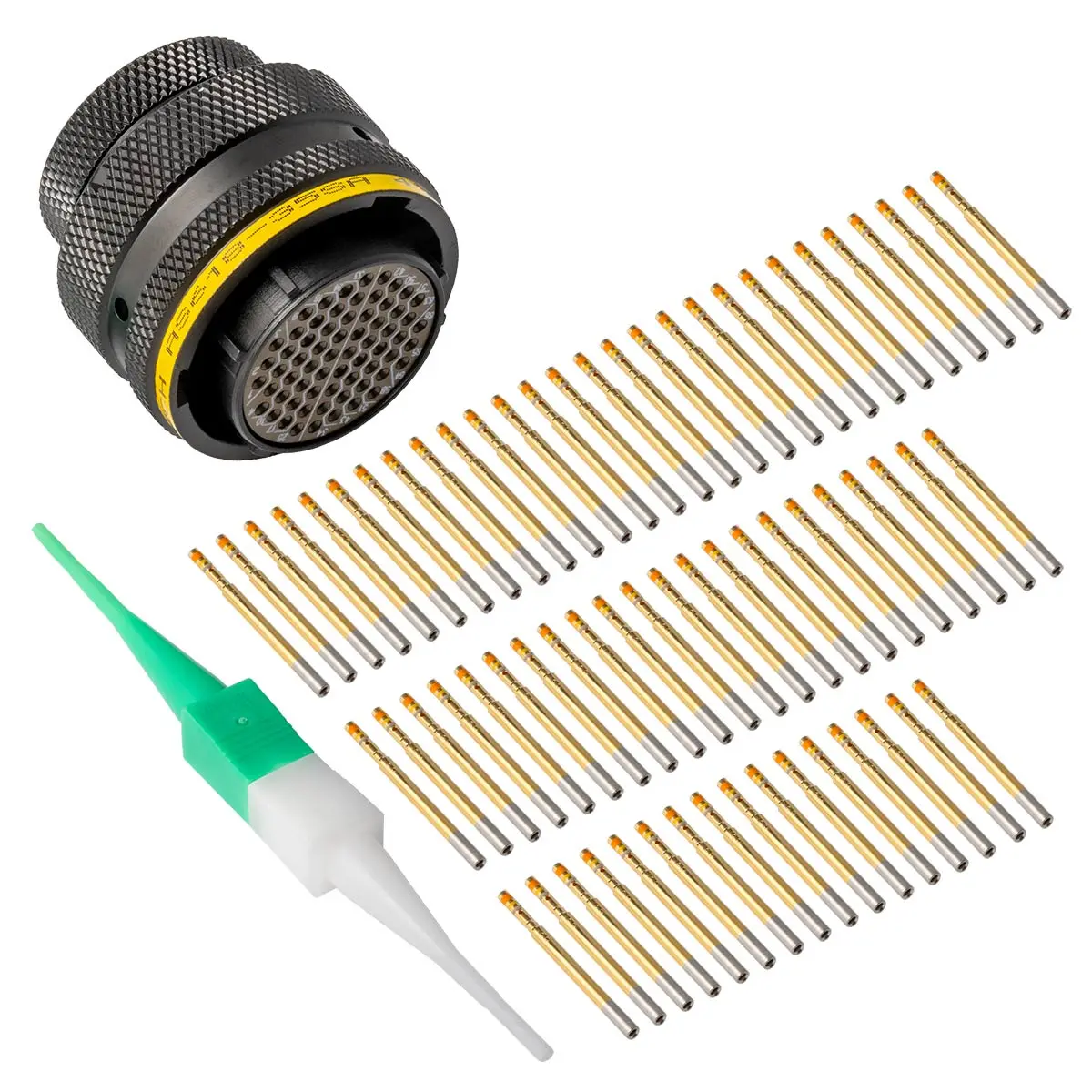 AS618-35SA , AS,66 WAY,PLG,PIN,A KEY,YELLOW
