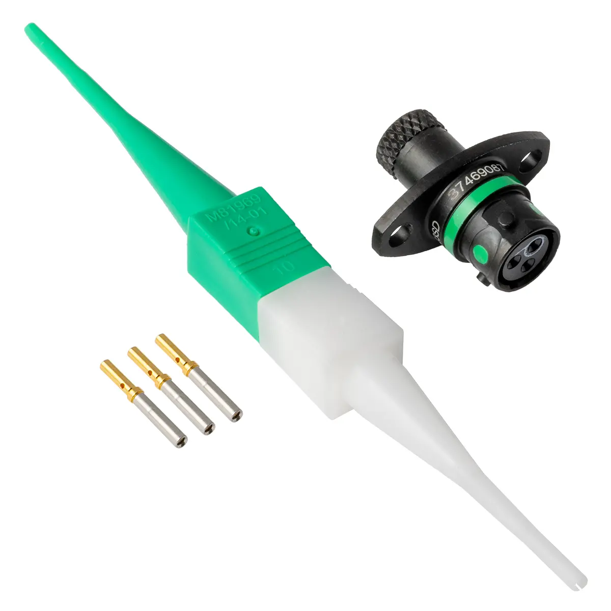 ASX002-03SD-HE , ASX,3 WAY,SKT,FLG,D KEY,GREEN