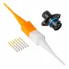 ASX002-06SB-HE ,  ASX,6 WAY,SKT,FLG,B KEY,BLUE