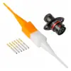 ASX002-06SN-HE , ASX,6 WAY,SKT,FLG,N KEY,RED