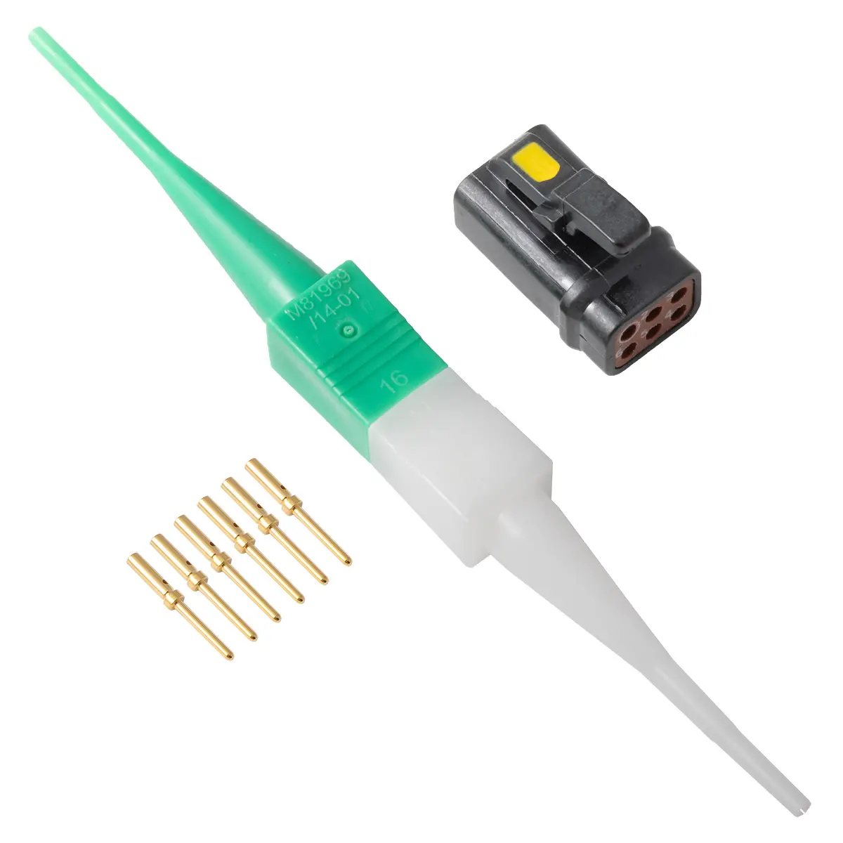 ASC605-06PA , ASC,6 WAY,PLG,PIN,A KEY,YELLOW