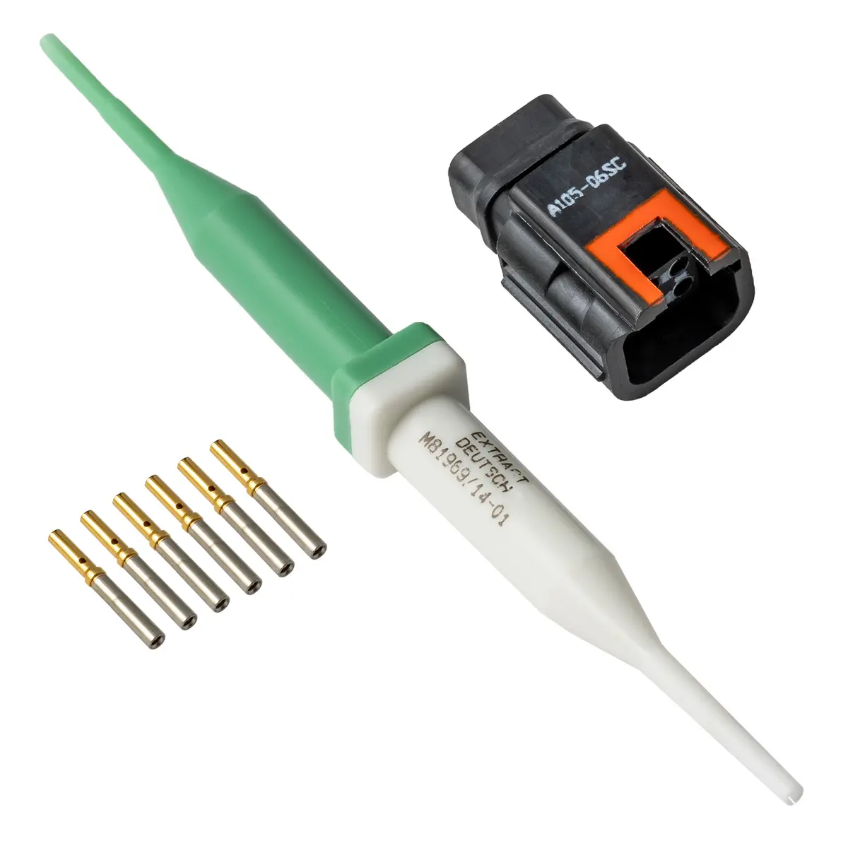 ASC105-06SC ,  ASC,6 WAY,INLINE,PIN,C KEY,ORANGE