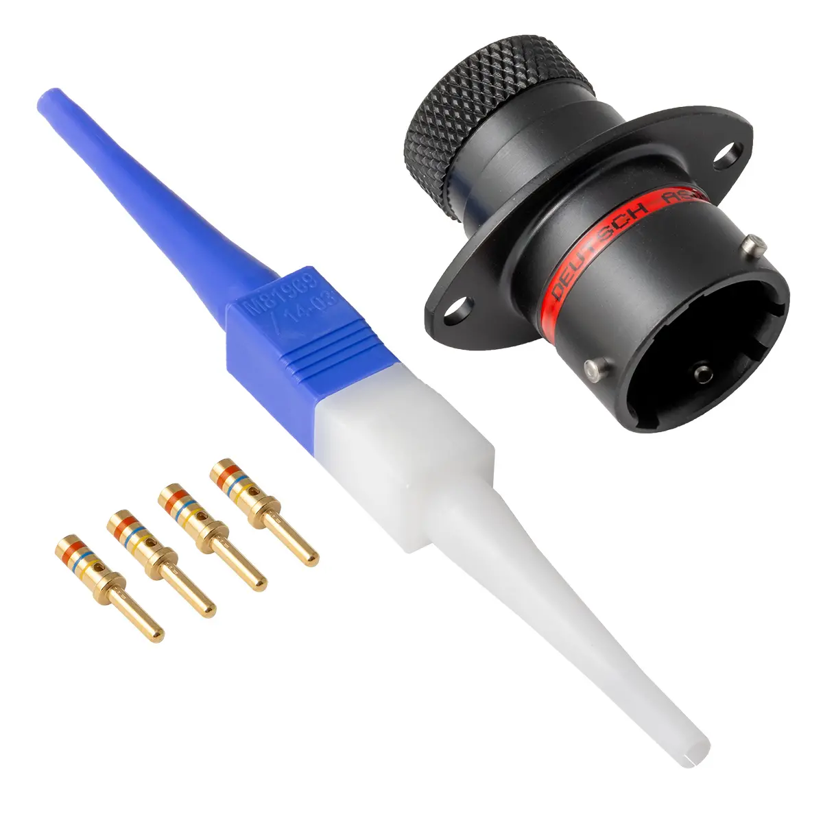 AS012-04PN AS,4 WAY,FLG,PIN,N KEY,RED