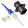 AS012-04PN AS,4 WAY,FLG,PIN,N KEY,RED