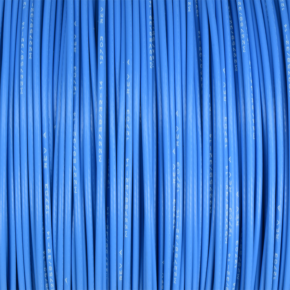 M22759/32-14-6 Blue Mil Spec Tezel Wire In Stock