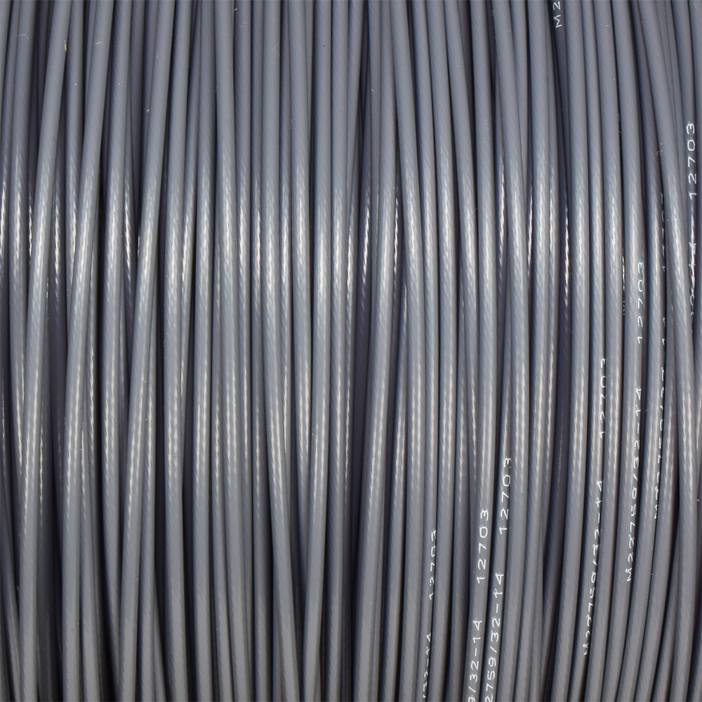 M22759/32-14-8 Gray Mil Spec Tezel Wire In Stock @ Prowireusa.com