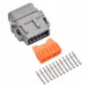 Deutsch  DTM 12 Way Plug Kit Nickle Solid SB