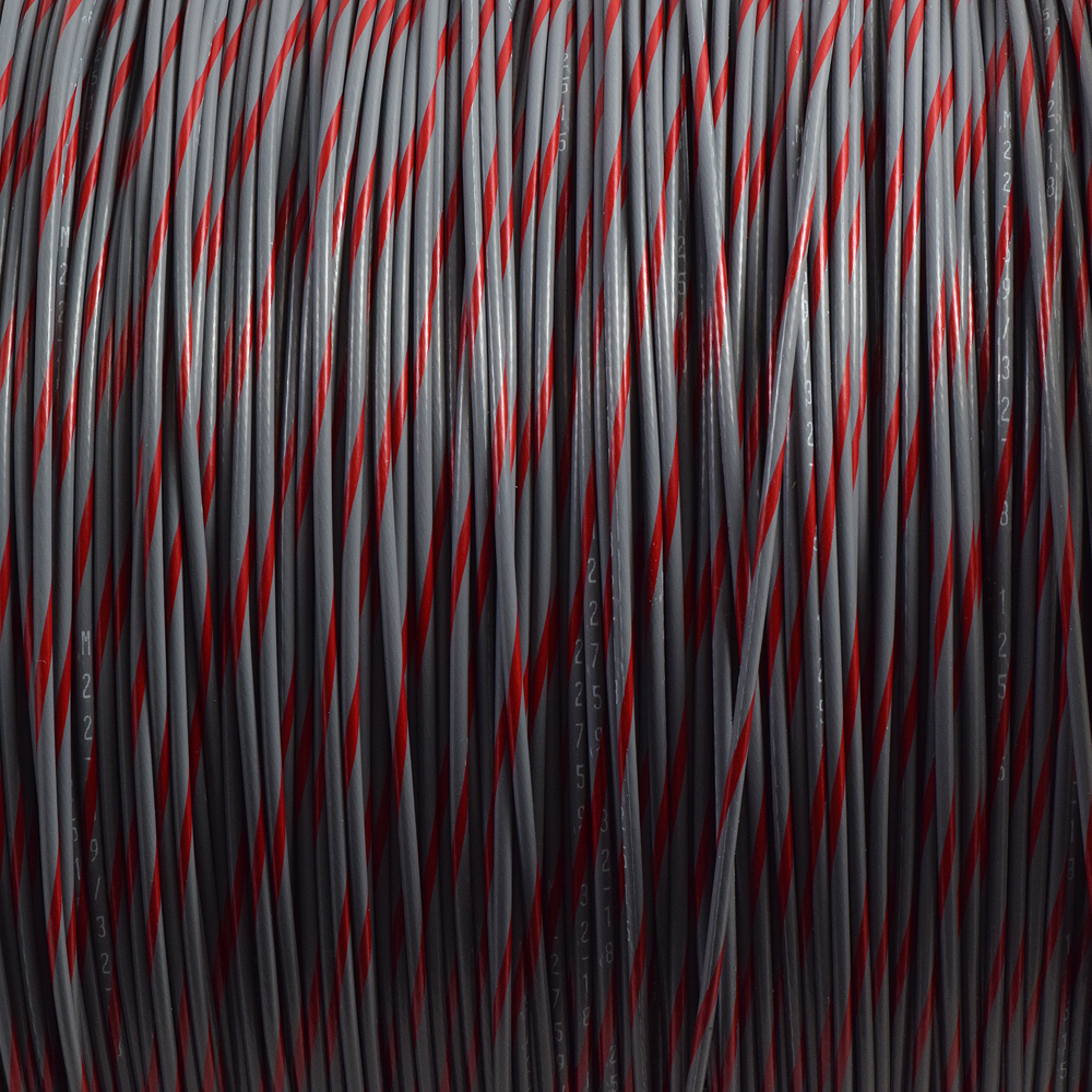 M22759/32-18-GA-GRAY-RED STRIPED TEFZEL WIRE IN STOCK