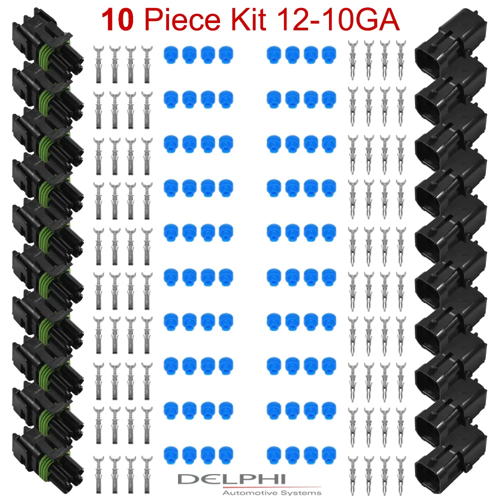 Weather-Pack 4 Way 12-10 Ga 10 PCKit-SQR