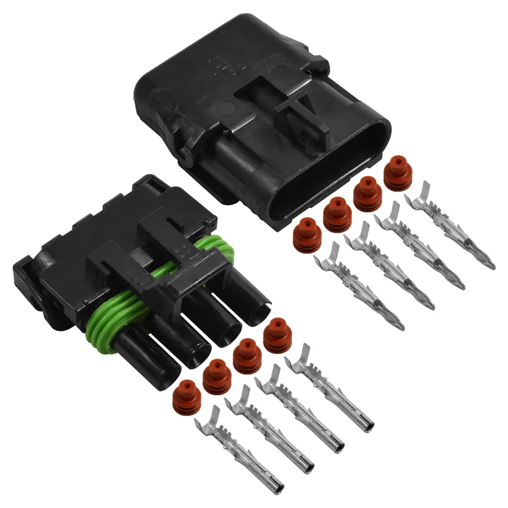 Weather Pack 4 Pin Connector Kit 18-22 Ga