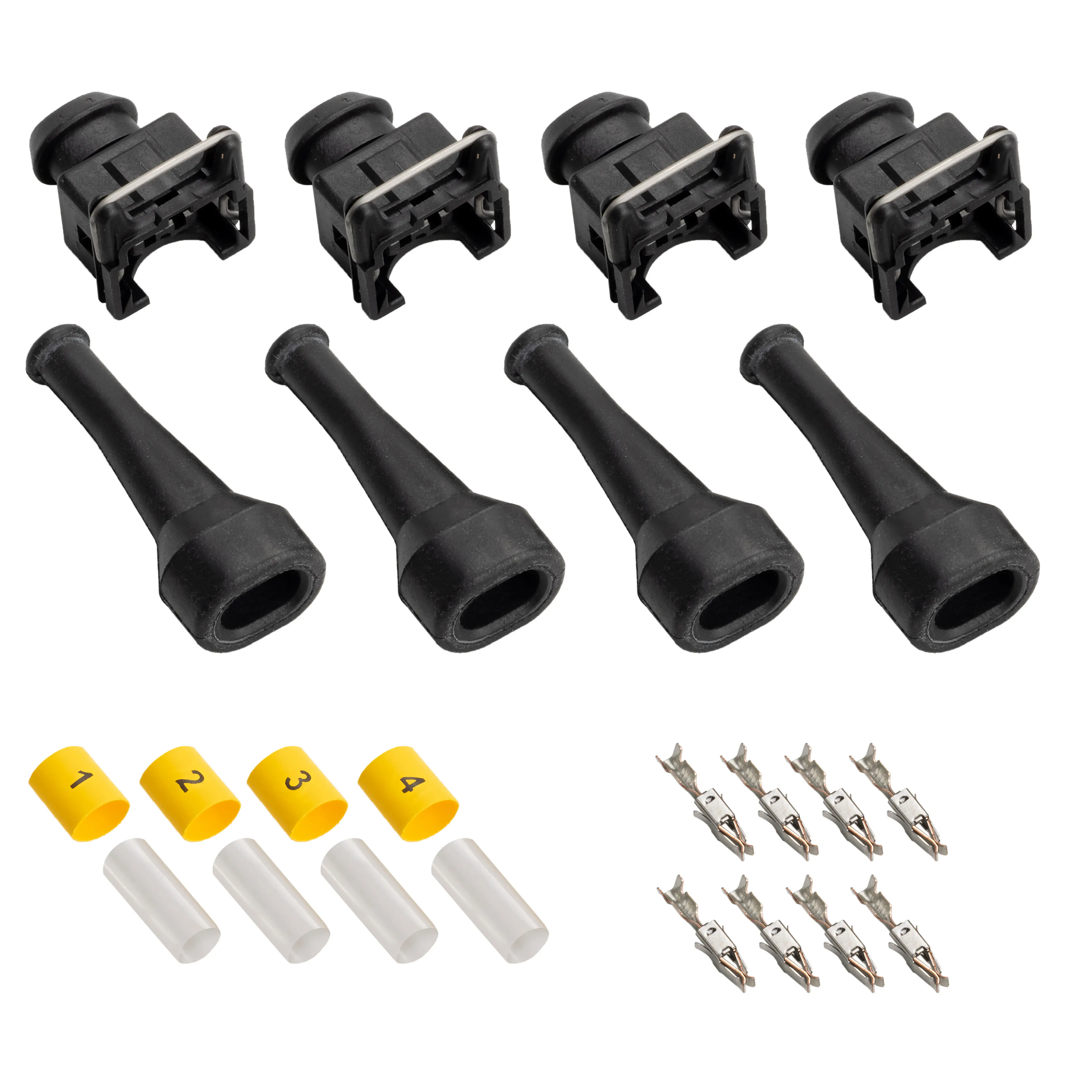 4 CYL INJECTOR CONNECTOR KIT W ST BOOTS