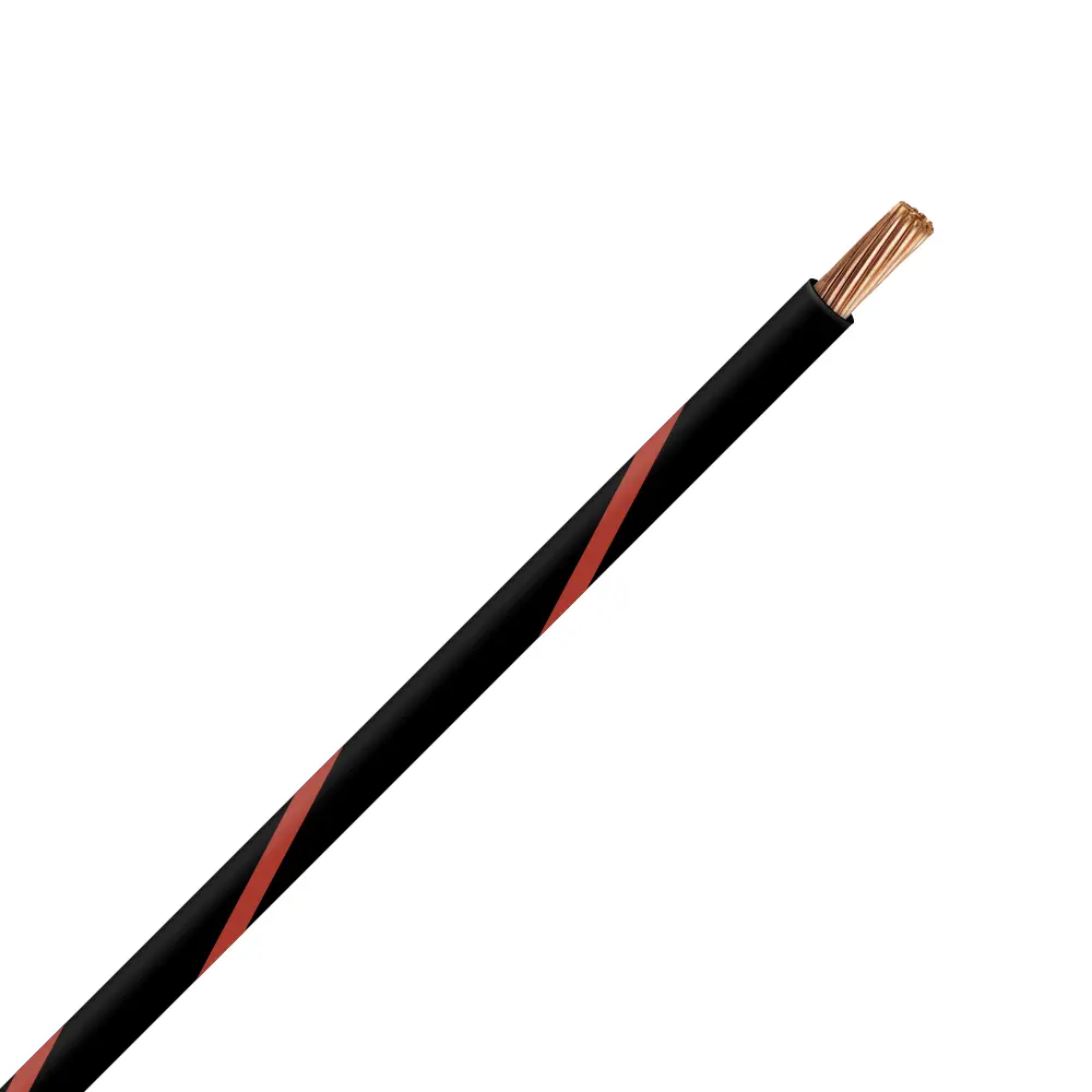 TXL 10 BLACK/RED STRIPED WIRE