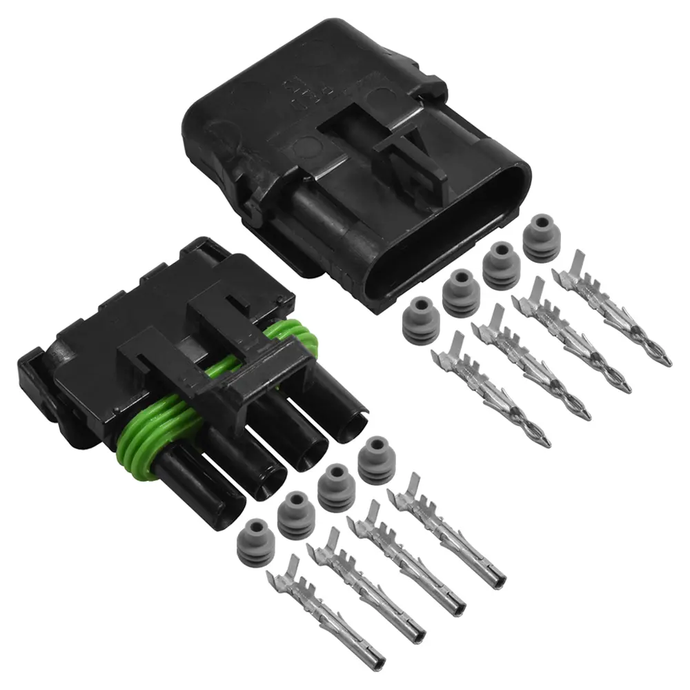 Weather Pack 4 Pin Connector Kit 16-14 Ga