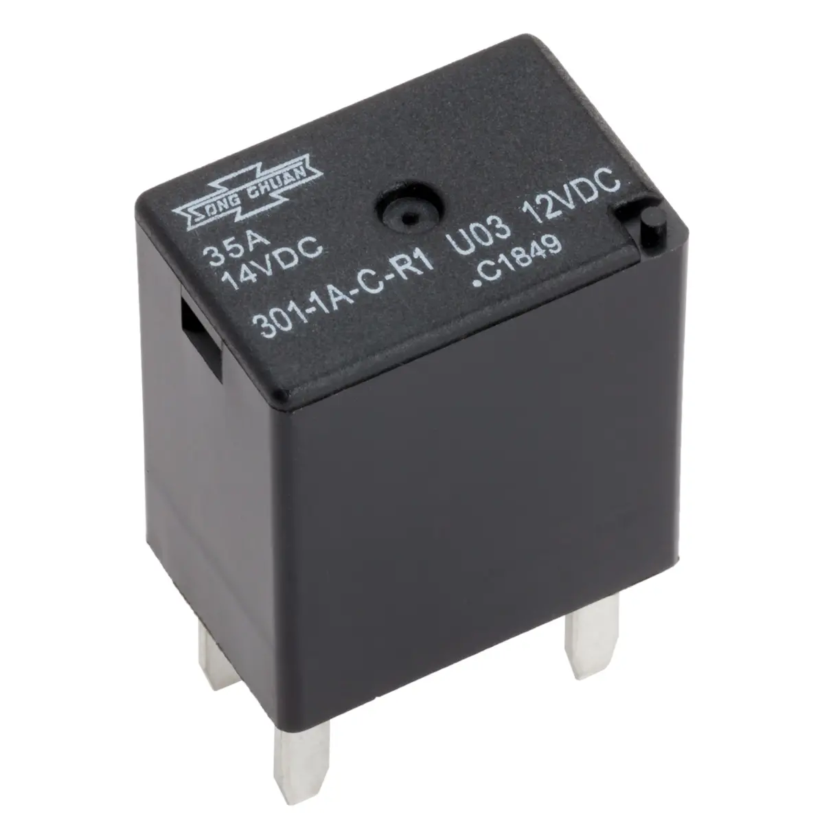 35 AMP SPST 12 VOLT RELAY ISO 280 MINI ,RESISTOR