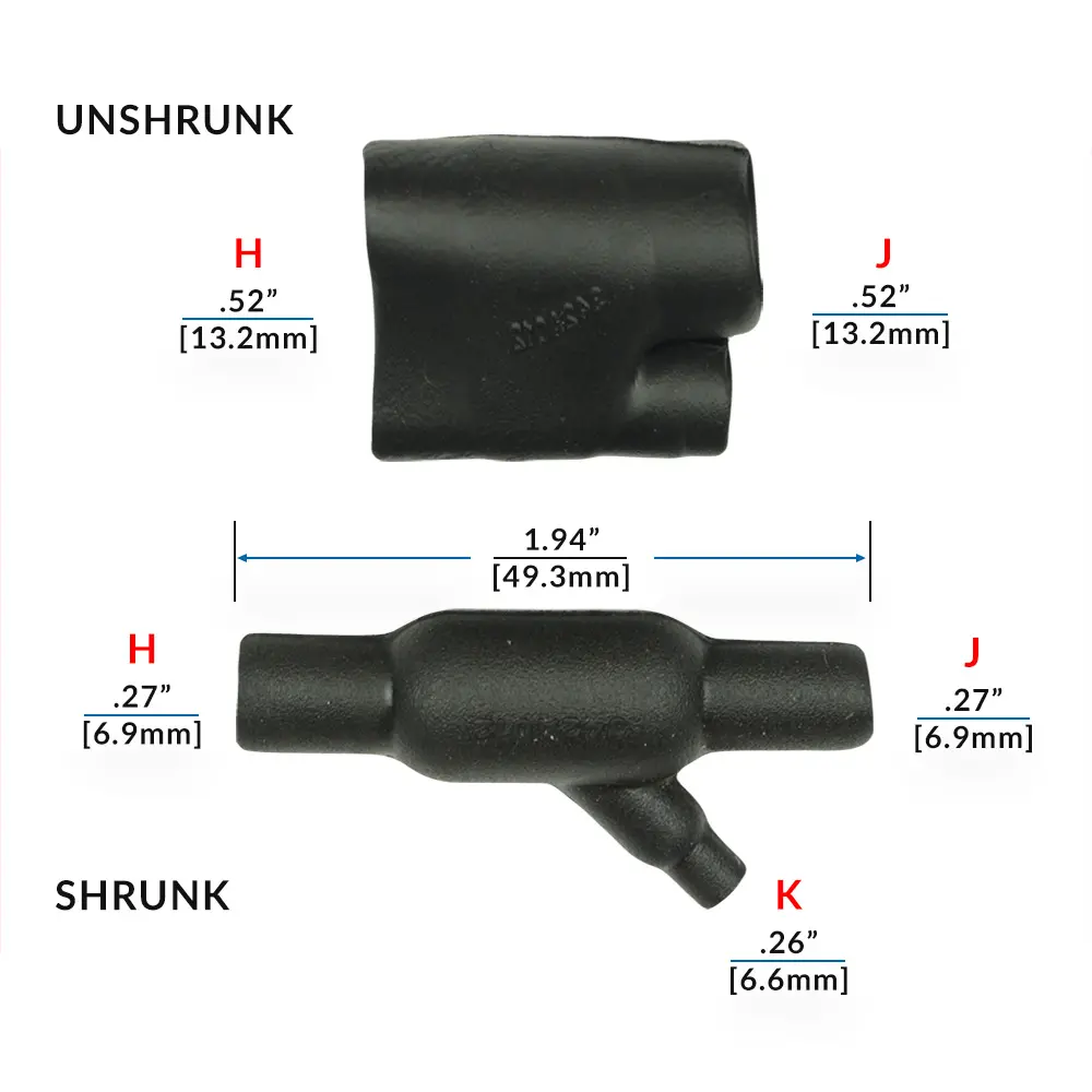 342A012-25-0 45° SHRINK BOOT