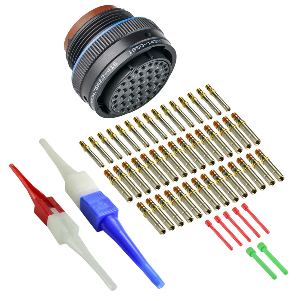 MS3476A22-41S PLUG CONNECTOR BLACK
