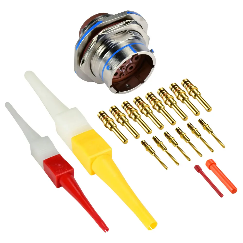 14 WAY JAM NUT RECEPTACLE-PIN-SIZE 20/12