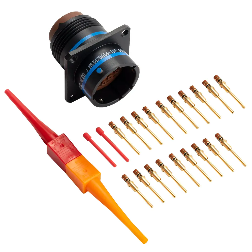 MS3470A14-19P RECEP CONNECTOR-BLACK