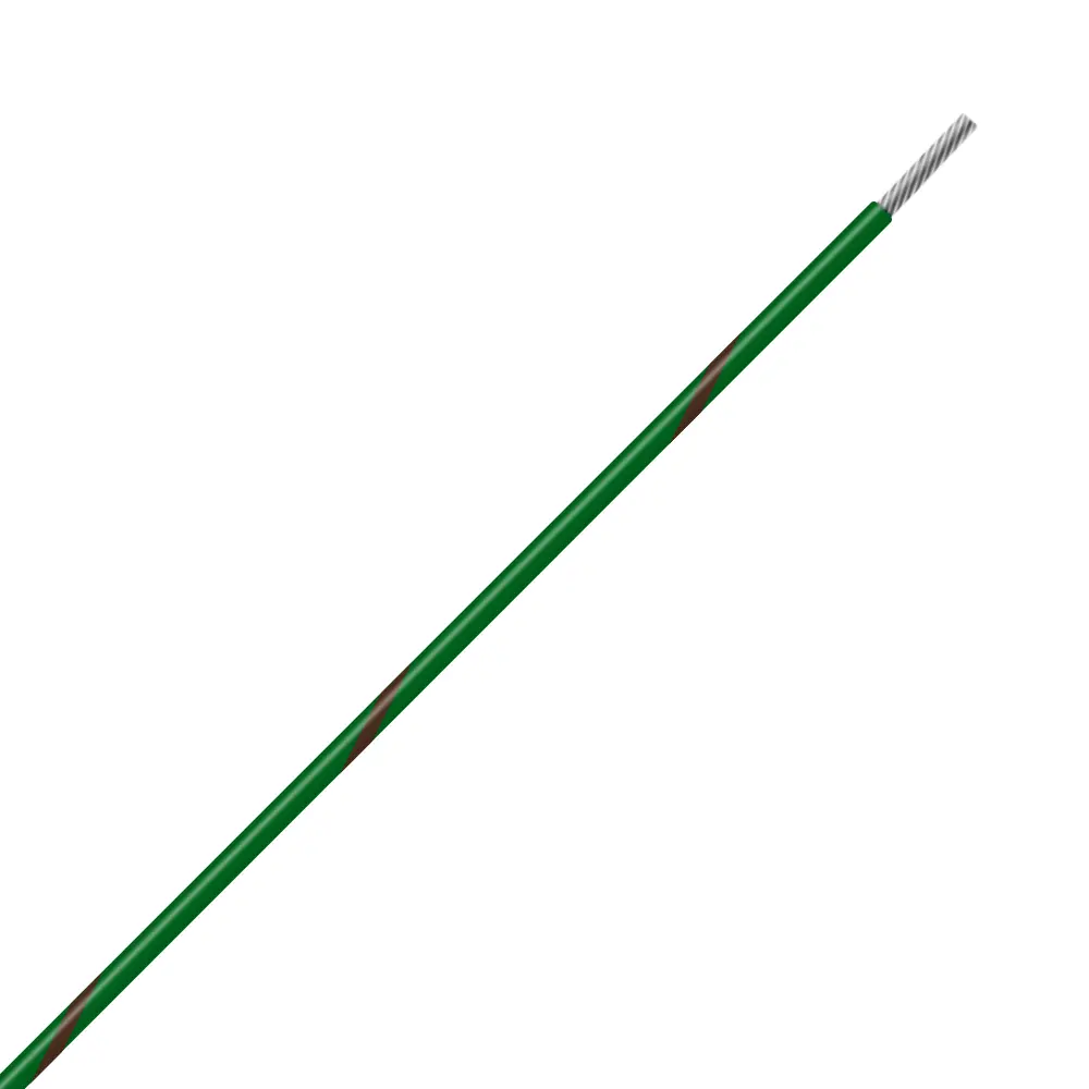 Green/Brown Wire Tefzel 14 AWG