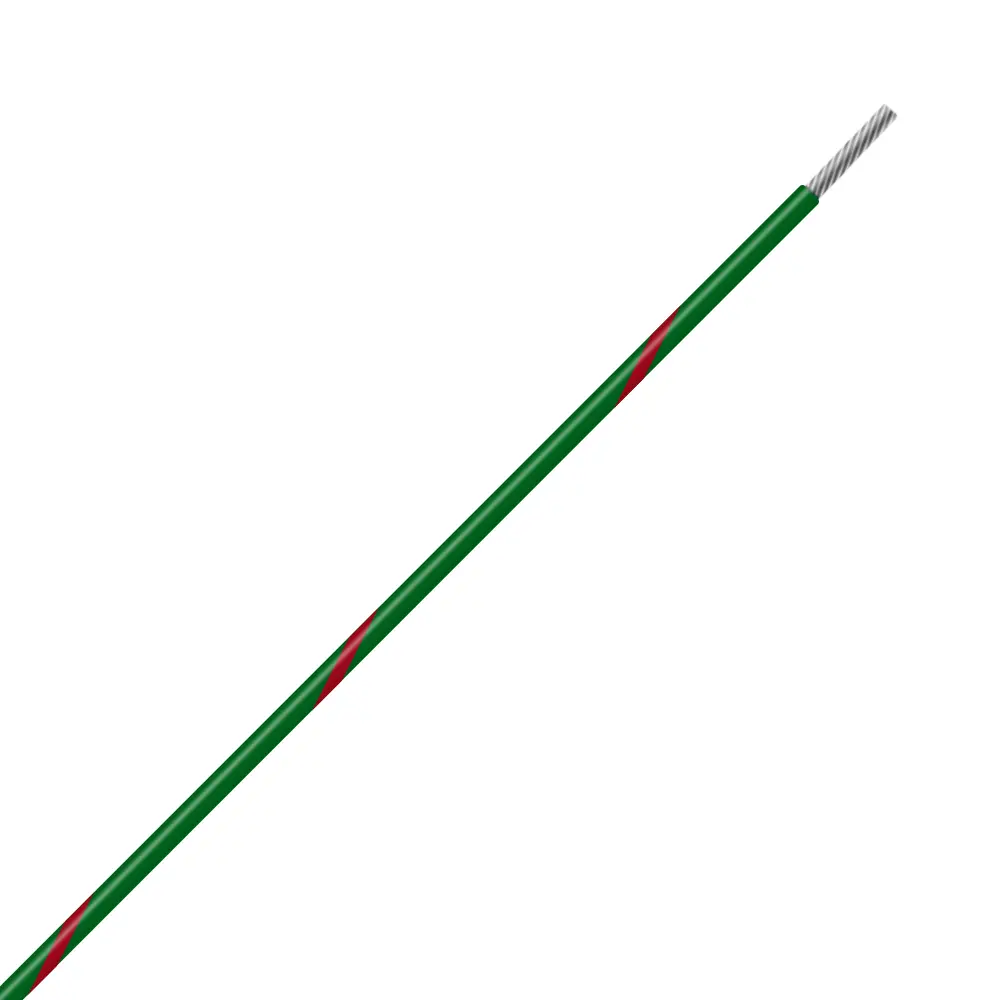 Green/Red Wire Tefzel 10 AWG