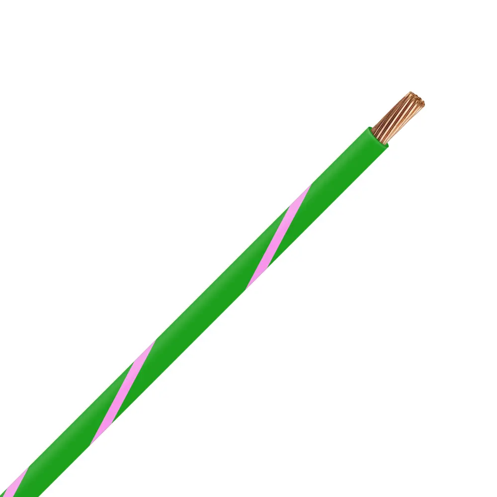 TXL 22 GREEN/PINK STRIPED WIRE