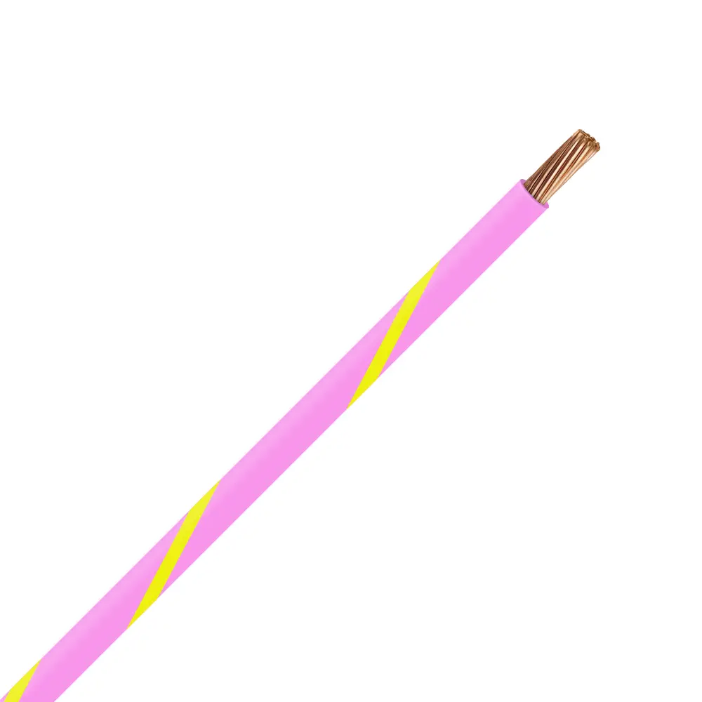 TXL 20 PINK/YELLOW STRIPED WIRE