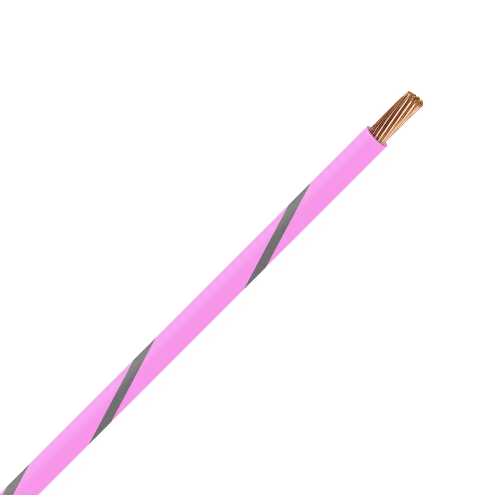 TXL 22 PINK/GRAY STRIPED WIRE