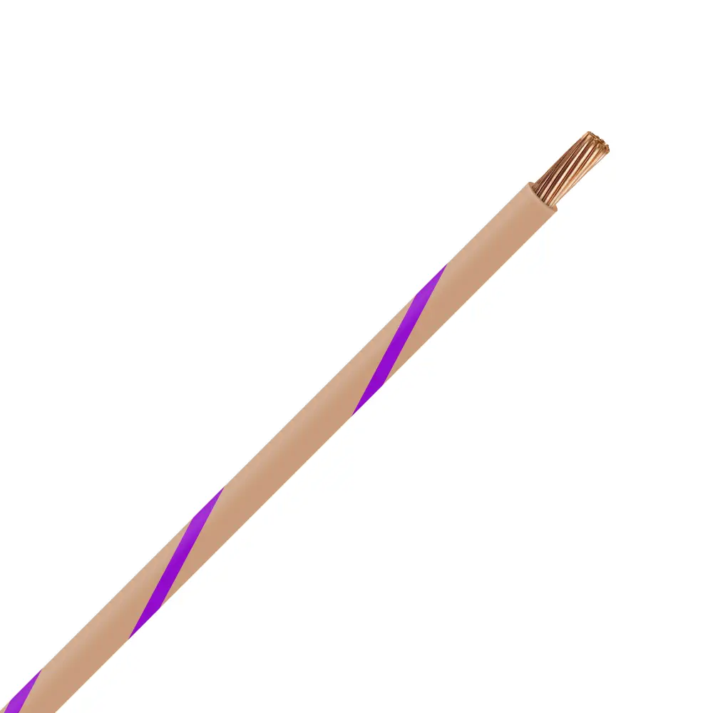 TXL 14 TAN/PURPLE STRIPED WIRE