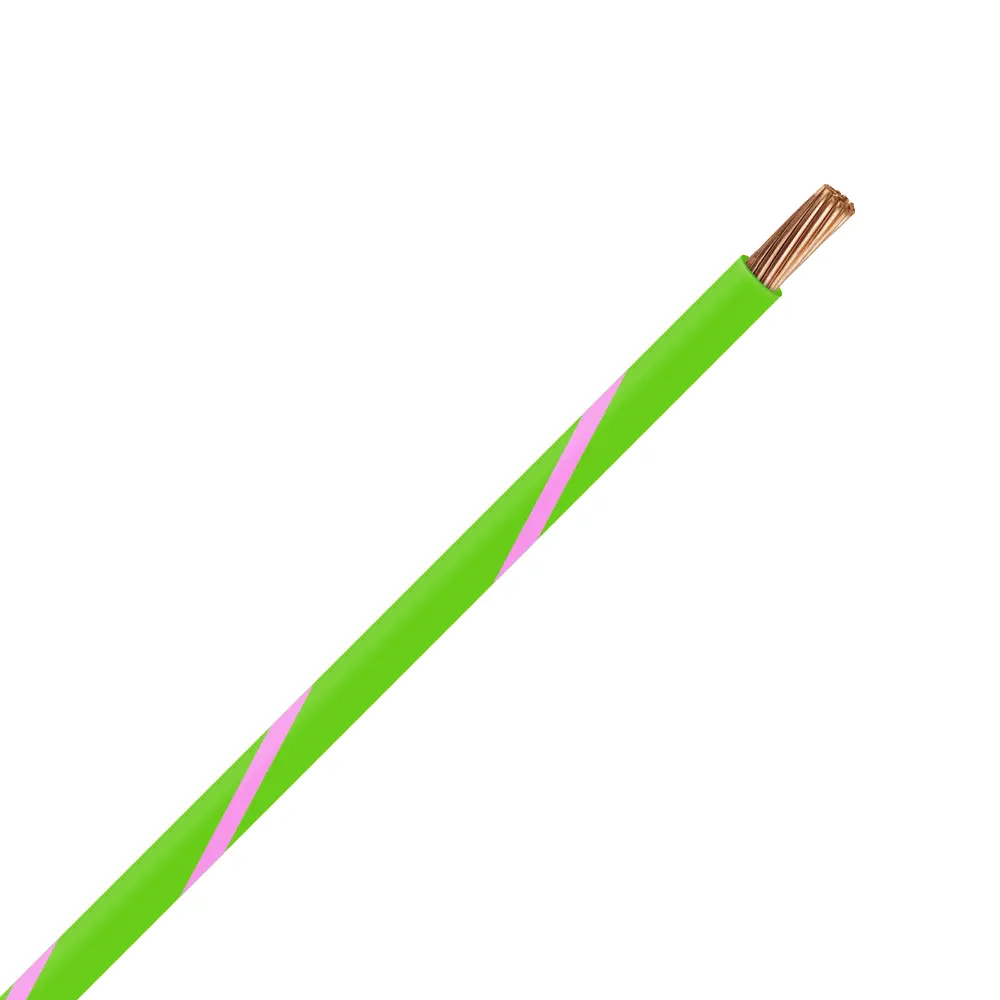 TXL 22 LIGHT GREEN/PINK STRIPED WIRE