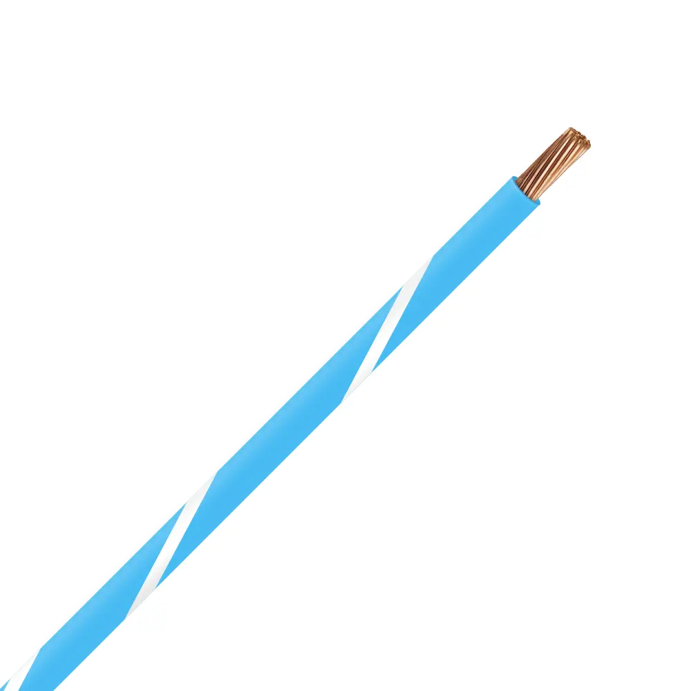 TXL 18 LIGHT BLUE/WHITE STRIPED WIRE