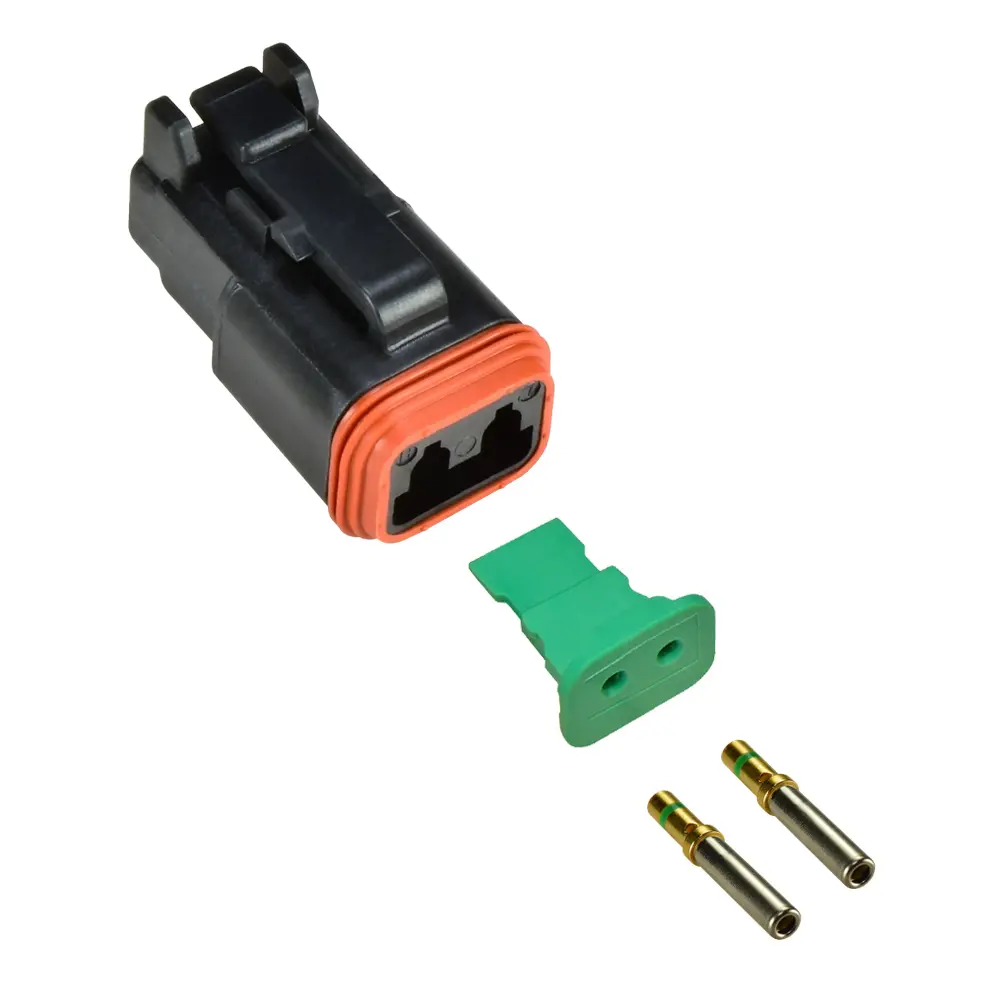 2 Pin Deutsch Connector Kit - IP68 Waterproof DT Connectors 20-16AWG