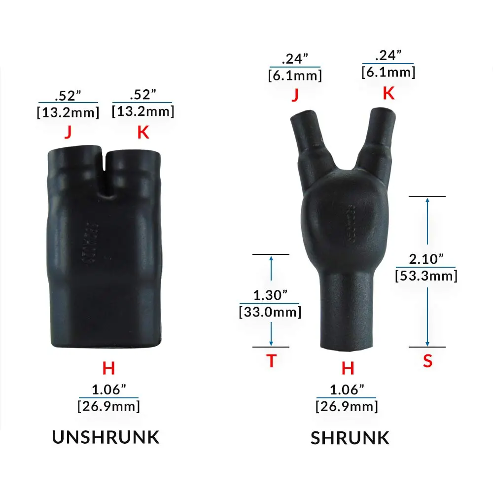 Y HEAT SHRINK BOOT