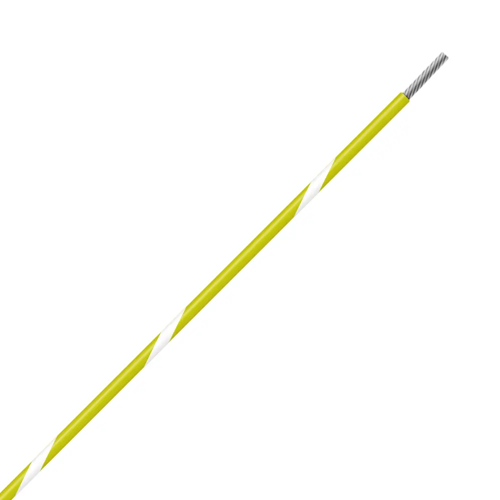 Yellow/White Wire Tefzel 16 AWG