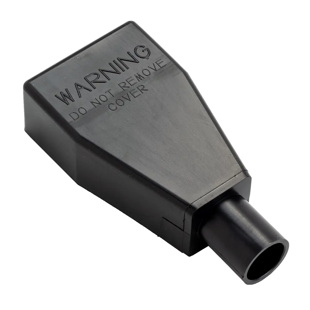 BLACK STRAIGHT IN BATTERY BOOT 1/0 GA