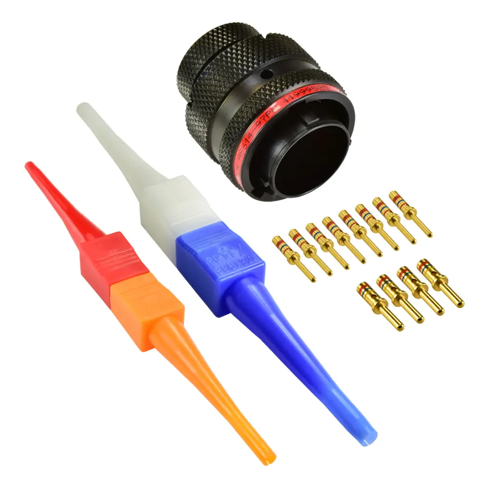 AS,12 WAY,PLG,PIN,N KEY,RED