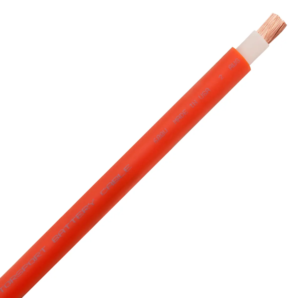 2 AWG MOTORSPORT BATTERY CABLE ORANGE