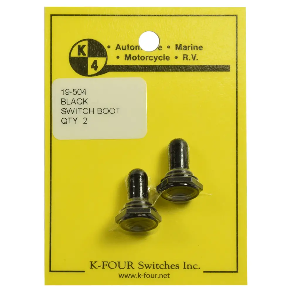 BLACK SWITCH BOOT 15/32 THREAD QTY 2 PCS