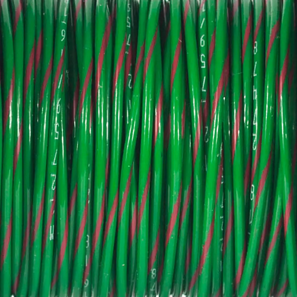 M22759/16-18-52 GREEN/RED BTF STRIPE